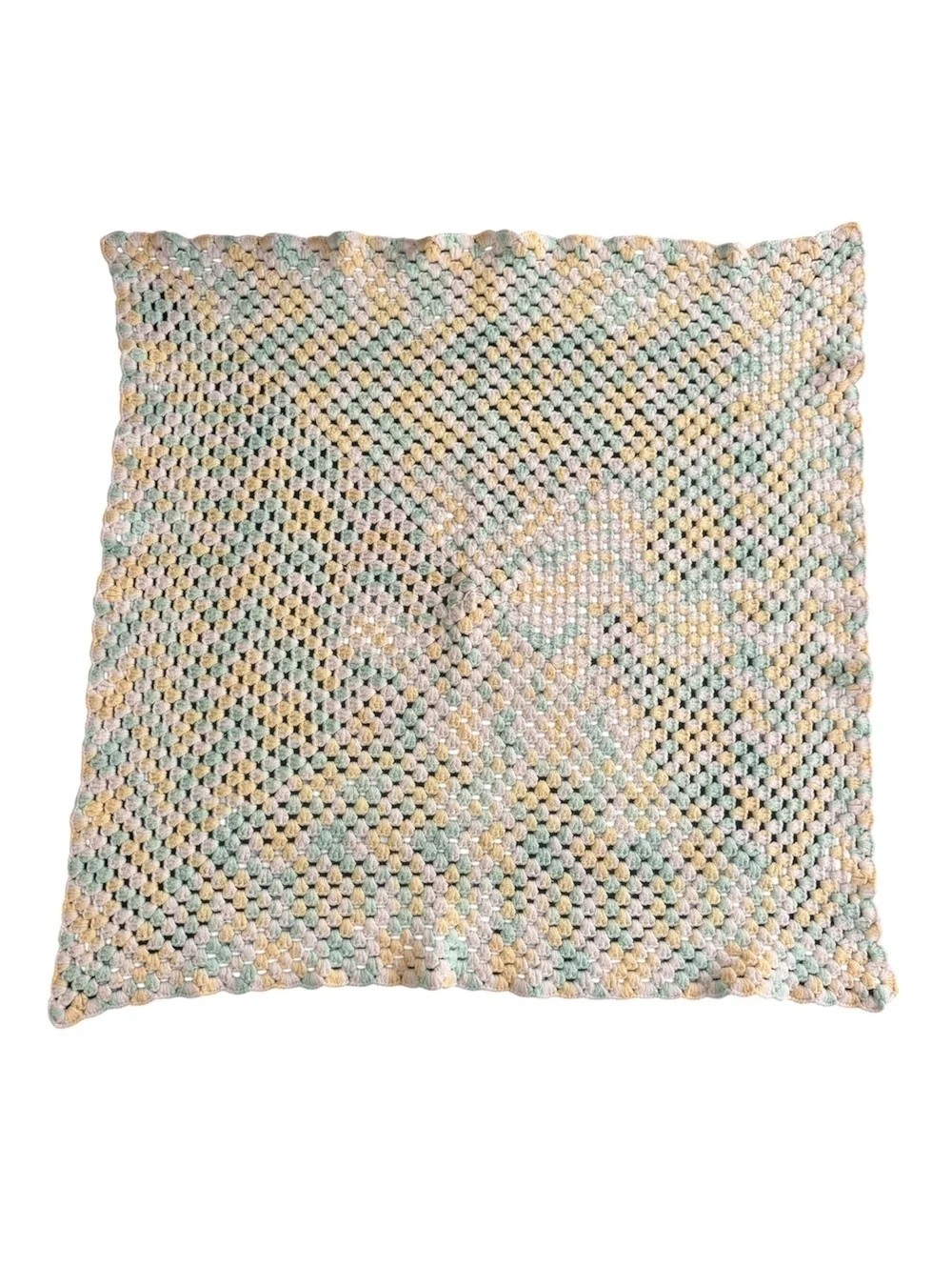 Handmade Pastel Crochet Baby Blanket